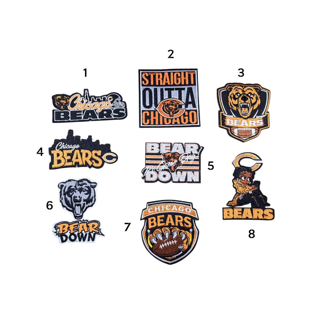 Chicago Bears Football Small Patches