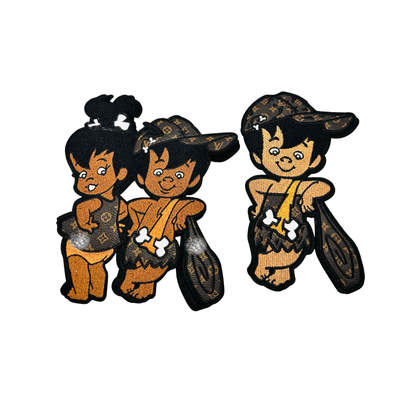 Ba* Ba* Designer Inspired Flintstones Cartoon Patches