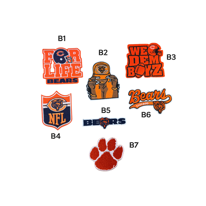 Chicago Bears Football Small Patches