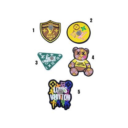 Lou** V  Designer Inspired Colorful Small Patch Collection