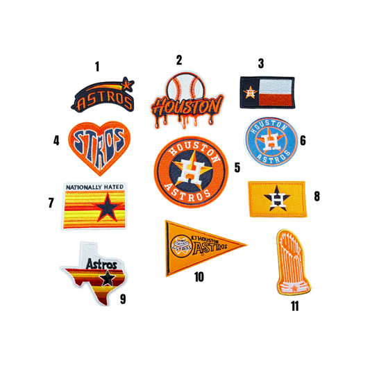 Houston Astros Baseball Small Sport Patches -2