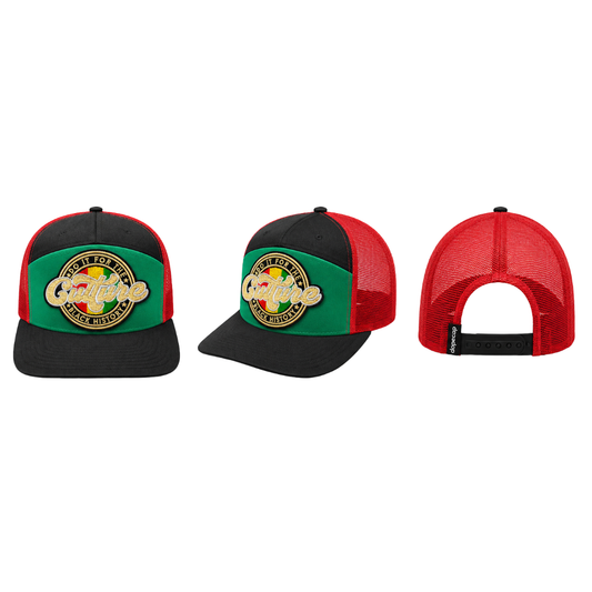 Do It For The Culture Black History Patched Snapback Hat | Black Excellence Trucker Cap (No Mesh)