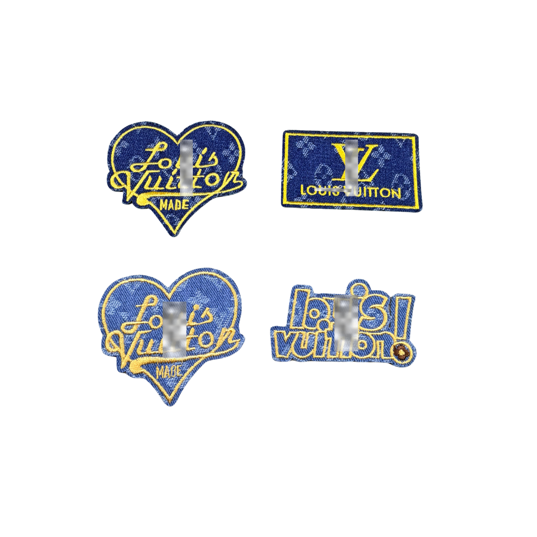 Lui* V Inspired Luxury Embroidered Denim Small Patches