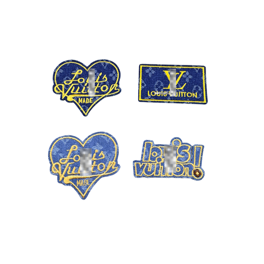 Lui* V Inspired Luxury Embroidered Denim Small Patches