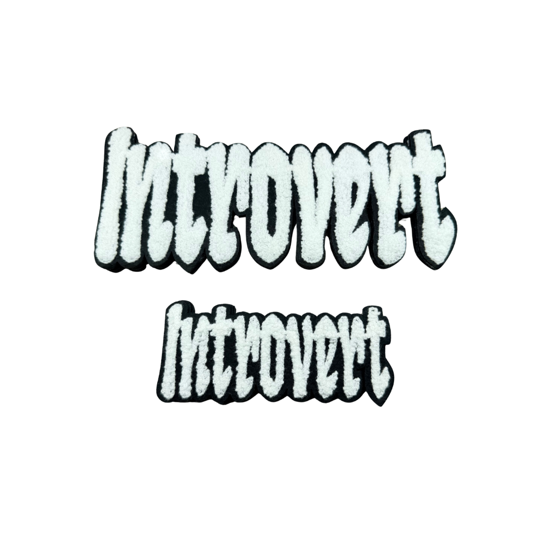 Introvert Statement Chenille Patches
