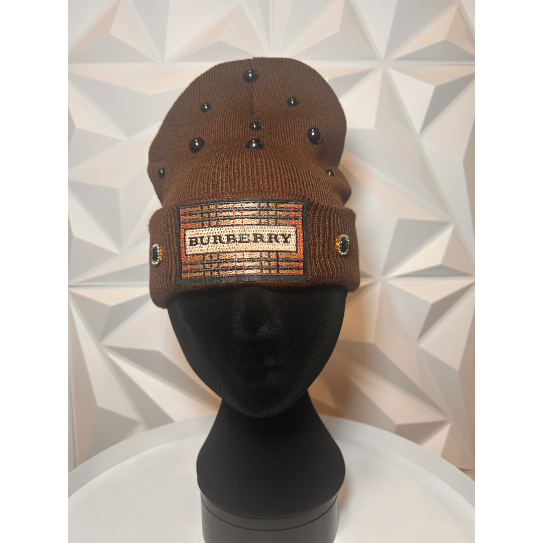 Adult & Kids Custom Junk Beanie with Patches, Rhinestones, Pearls & Denim Add-Ons