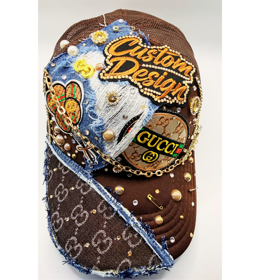 Customize - Design Your Designer Inspired - Luxury Styled Junk Trucker Hat