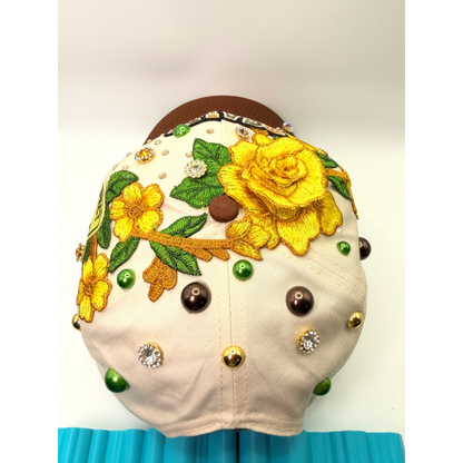 Psalm 23 Statement Junk Trucker Patched & Jeweled Hat - Ready To Ship