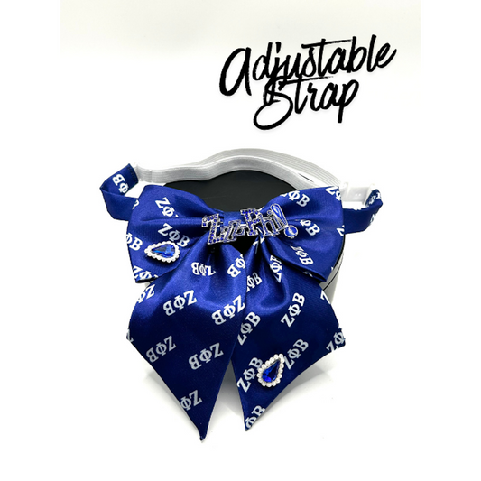 Zeta Bling Bow Tie with Brooch | Adjustable Fit