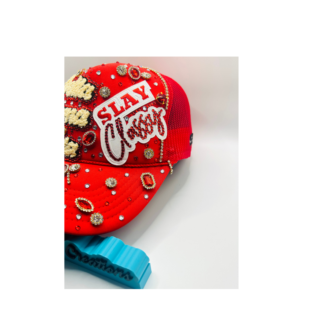 Design Your Custom Delta Sorority Trucker Junk Hat | Rhinestones, Patches & Pearls | Greek Life Fashion Cap