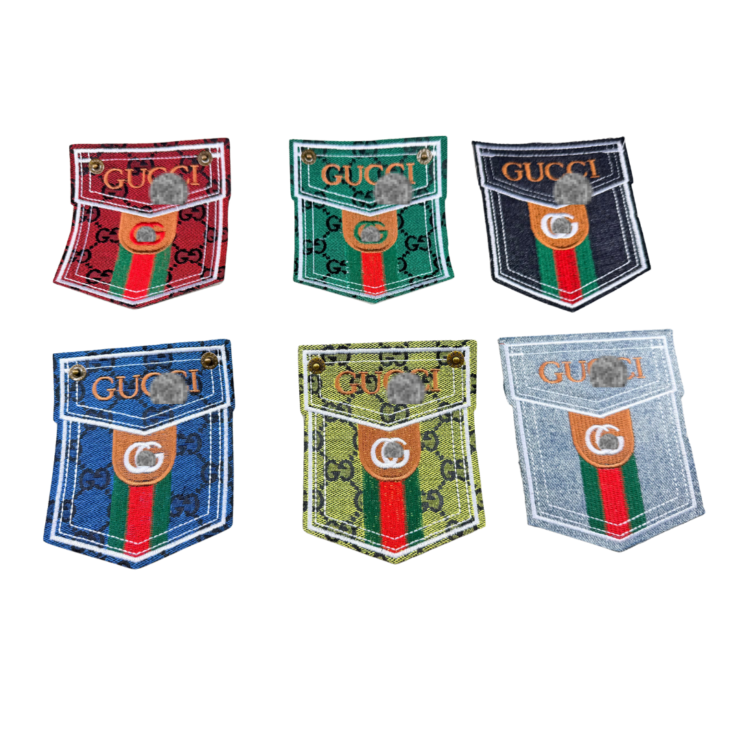 G Designer Inspired Medium Pocket Patches