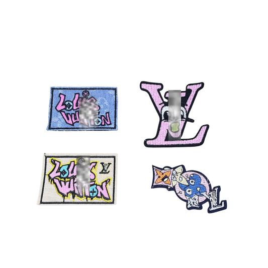 Lou** V  Designer Inspired Graffiti Small Patch Collection