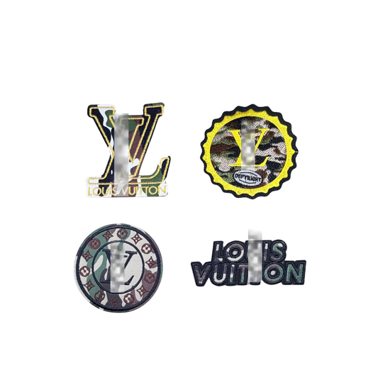 Lou** V  Designer Inspired Camo Small Patch Collection