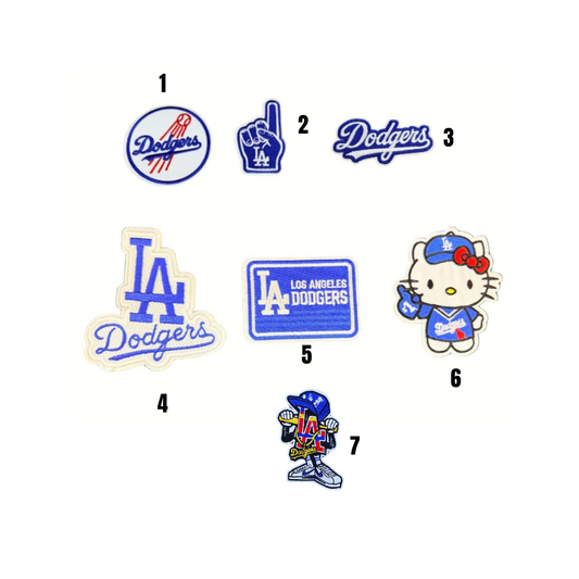 LA Dodgers Baseball Small Patches