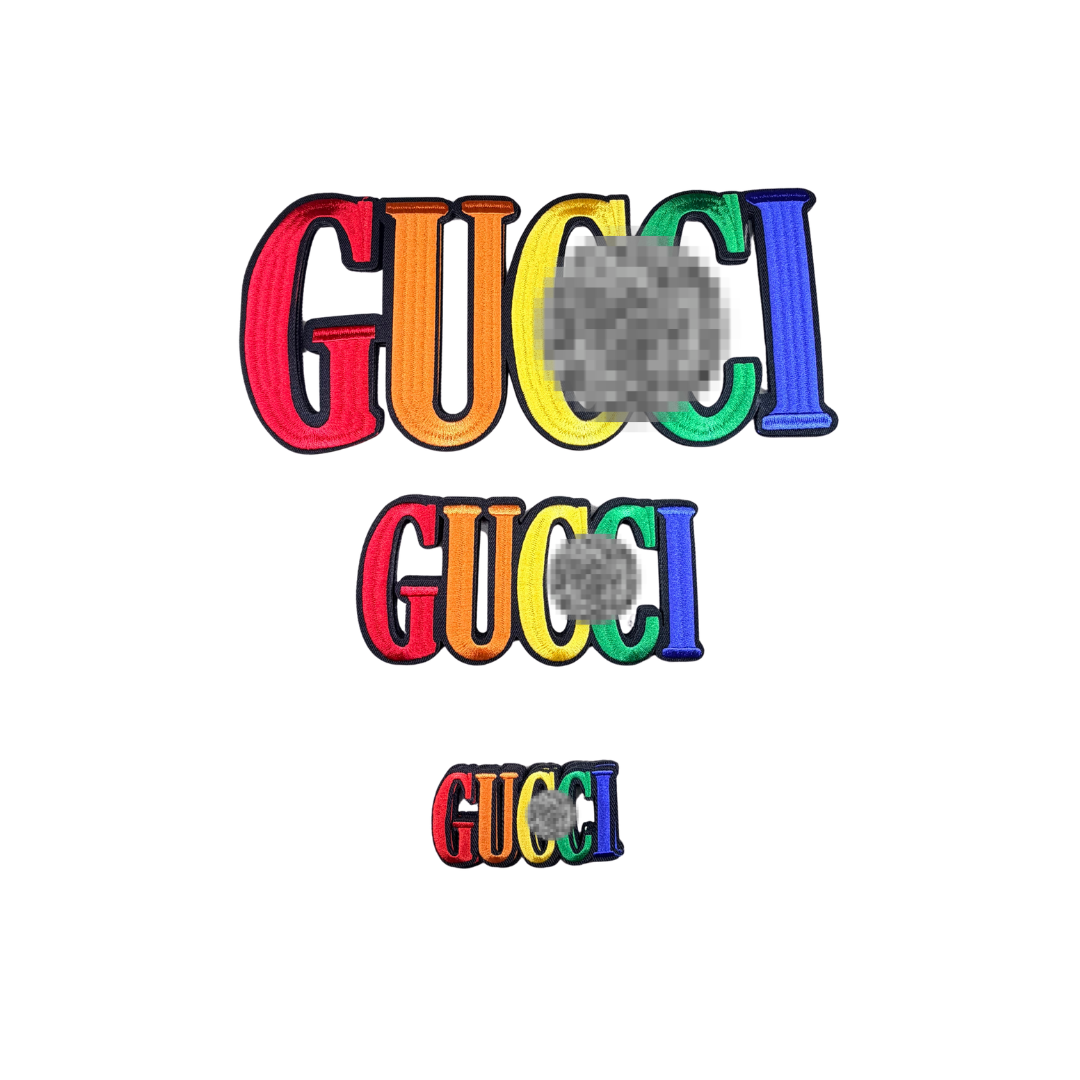 G Designer Inspired Colorful Word Patches
