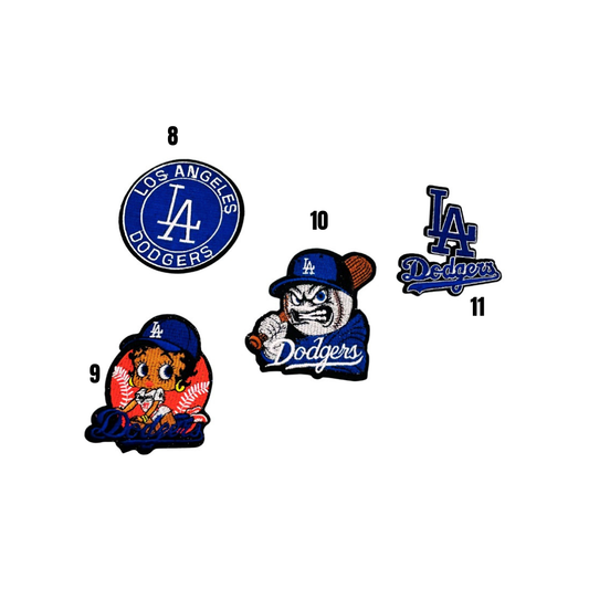 LA Dodgers Baseball Small Patches