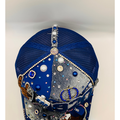 Design Your Custom Zeta Sorority Trucker Junk Hat | Rhinestones, Patches & Pearls | Greek Life Fashion Cap