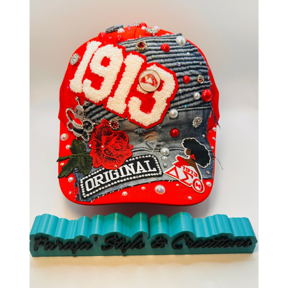Design Your Custom Delta Sorority Trucker Junk Hat | Rhinestones, Patches & Pearls | Greek Life Fashion Cap