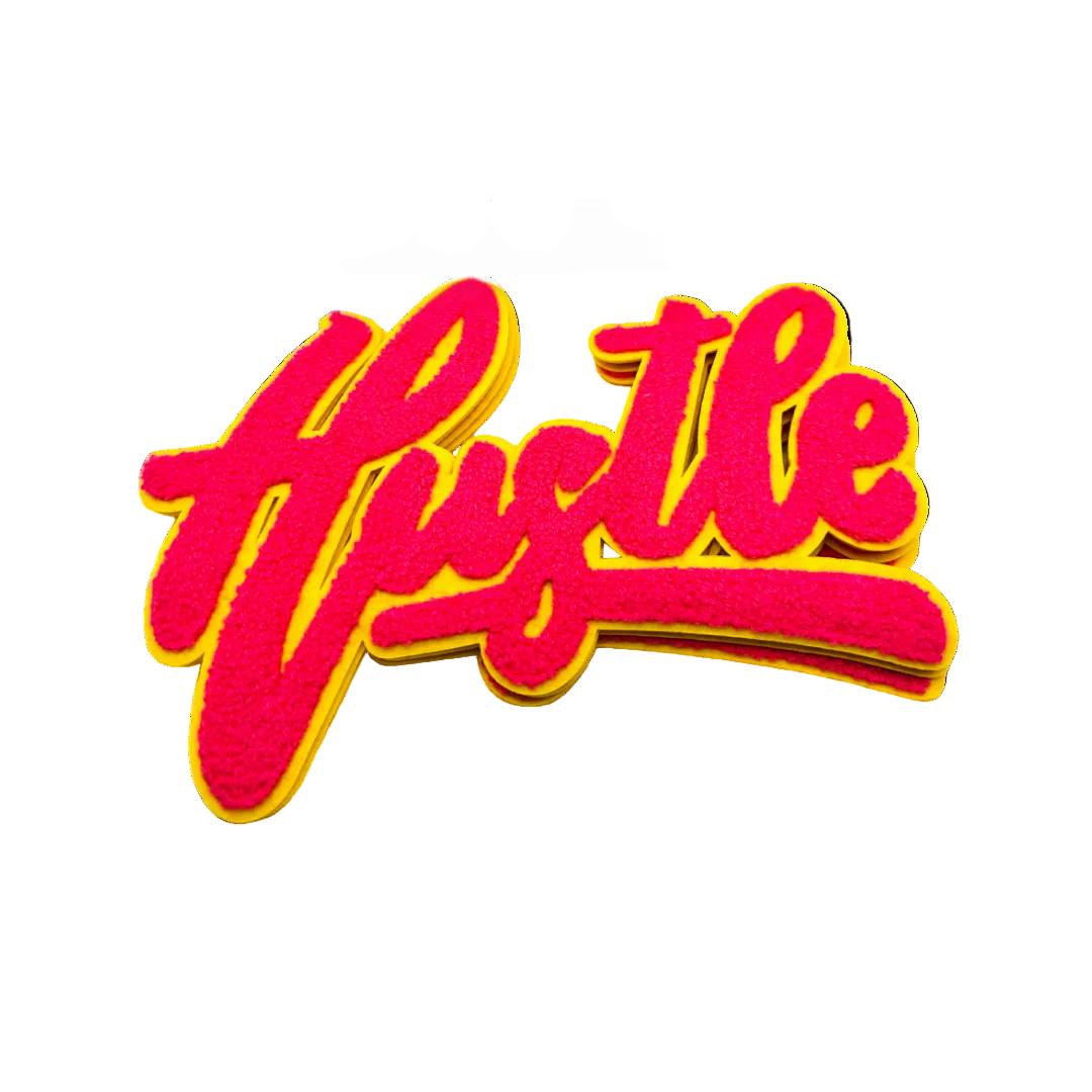 Hustle Chenille Patches - Large