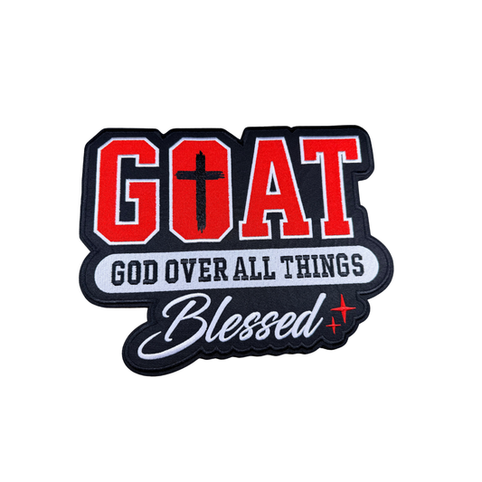GOAT - God Over All Things - Blessed Faith Large Patch