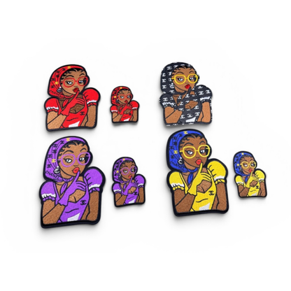 Chan*l Designer Inspired Woman Boujee Patches