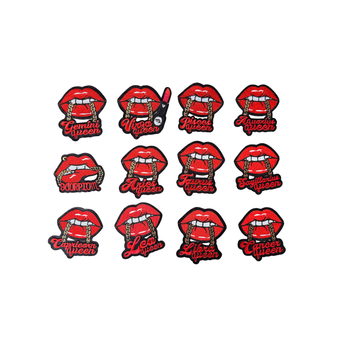 Zodiac Red Lips Patches