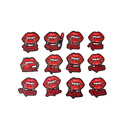 Zodiac Red Lips Patches