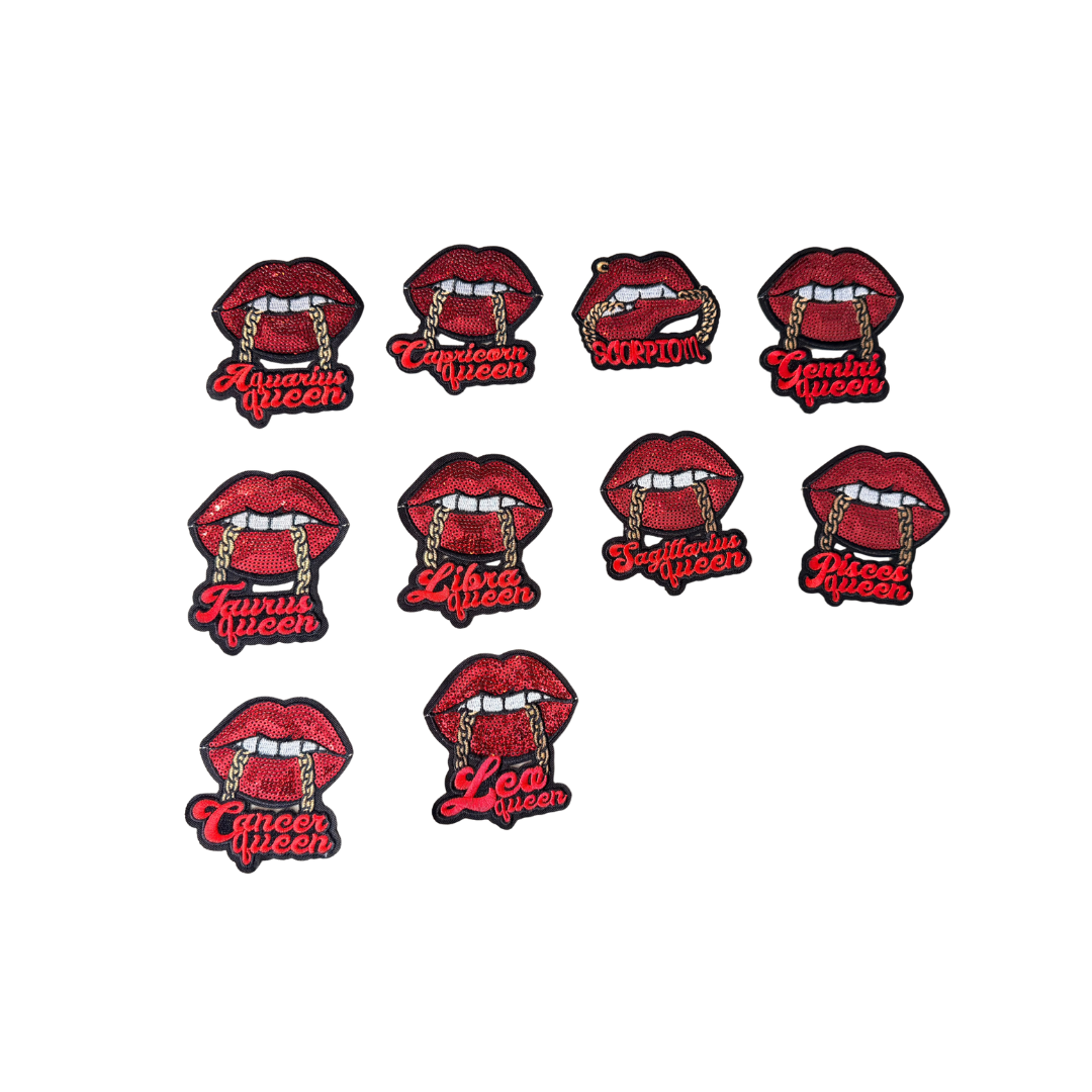 Zodiac Red Lips Patches
