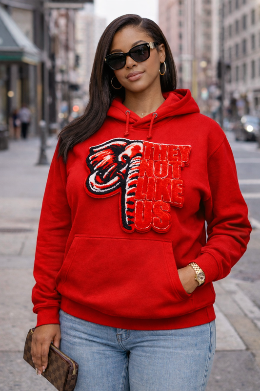 Delta Sigma Theta Chenille Animal Patch Kangaroo Hoodie – Greek Pullover Hoodie