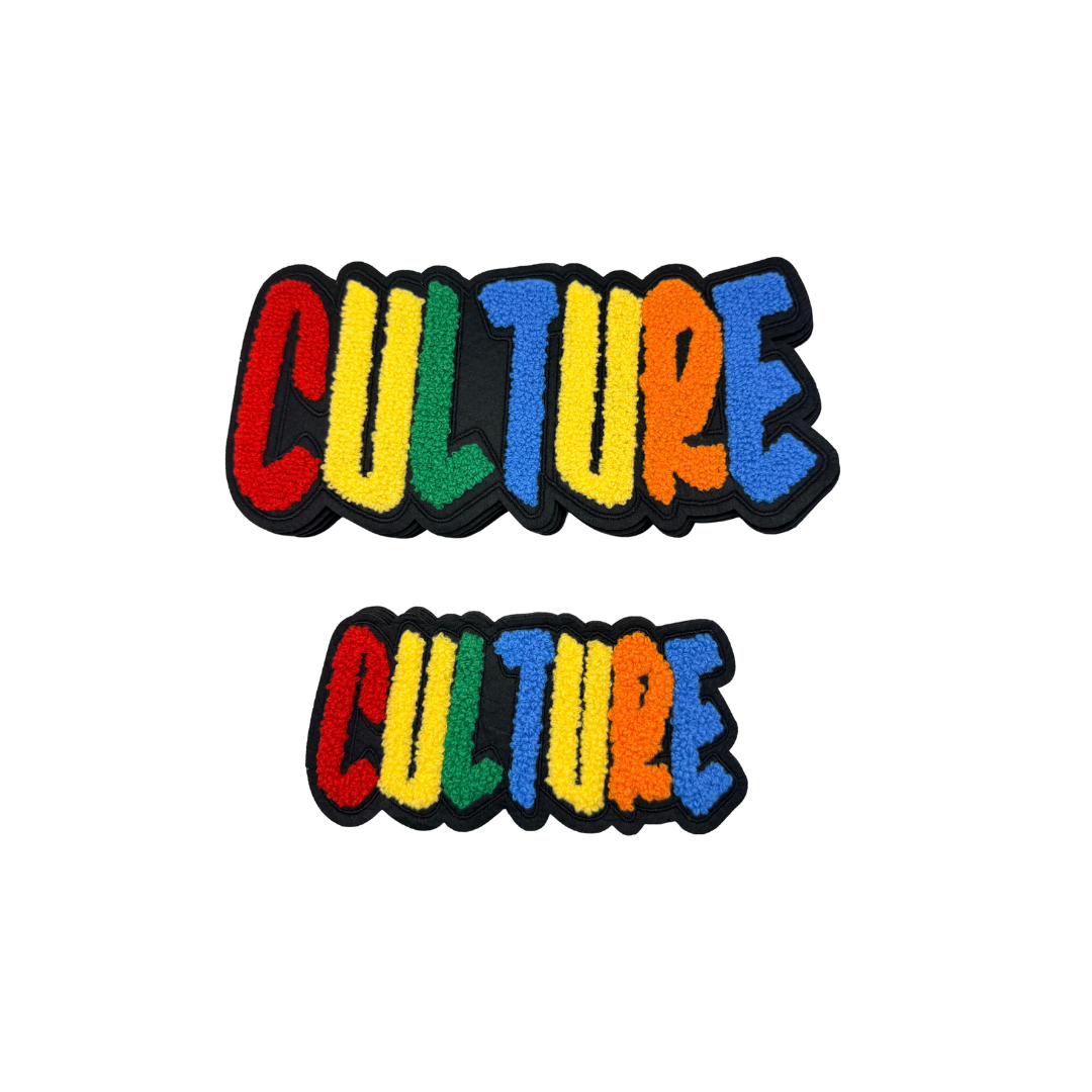 Culture Colorful Chenille Patches