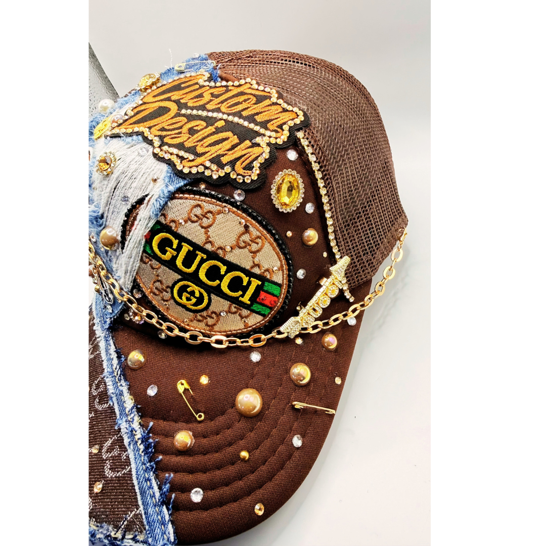 Customize - Design Your Designer Inspired - Luxury Styled Junk Trucker Hat