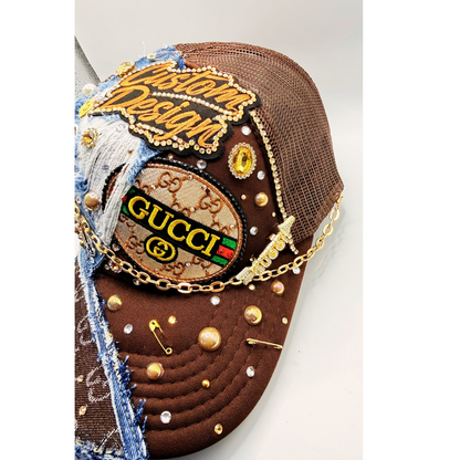 Customize - Design Your Designer Inspired - Luxury Styled Junk Trucker Hat