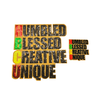 HBCU - Humbled, Blessed, Creative, Unique Patches
