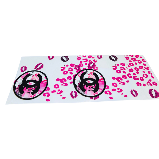 CC Hot Pink Leopard  UV DTF