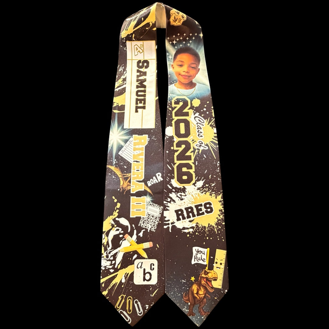 Custom Graduation Stole – Personalized Sublimation Design