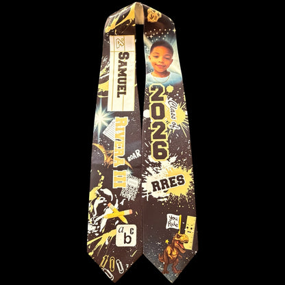 Custom Graduation Stole – Personalized Sublimation Design