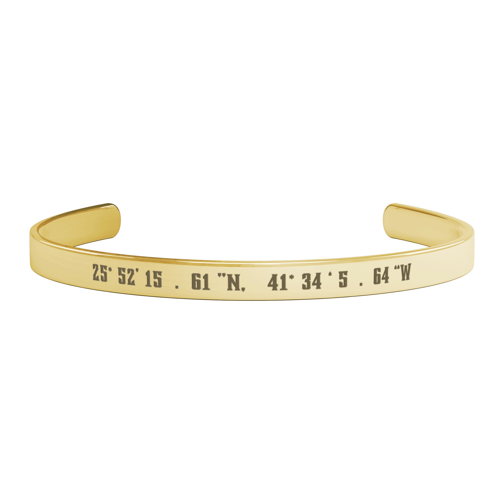 Coordinates Cuff Bracelet