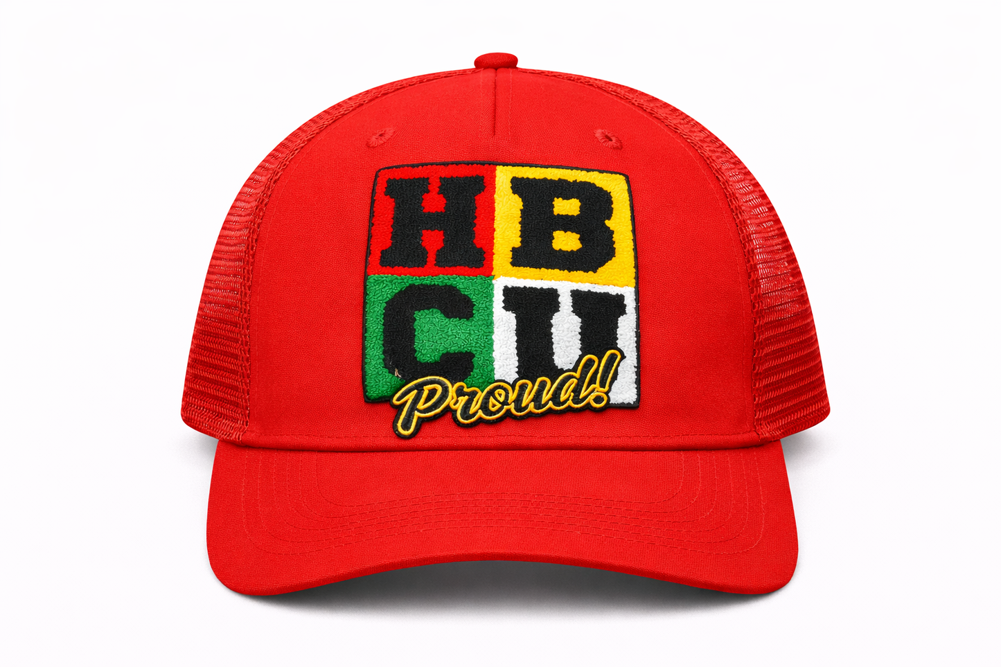 HBCU Period Chenille Patch Hoodie/ Trucker Hat – Statement Streetwear Pullover with Kangaroo Pocket