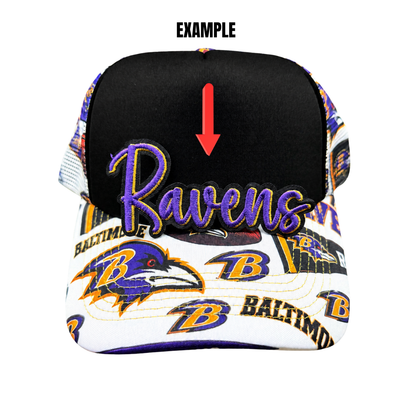 NFL Team Name Puffy Medium Patches