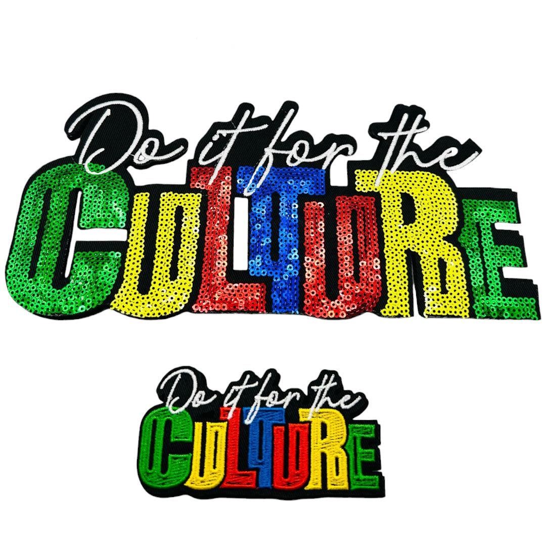 Do it For The Culture Large Sequin Patch