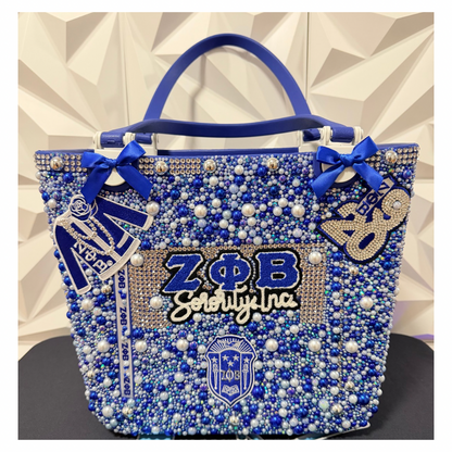 Custom Bogg Beach Tote Bag with Luxury Bling Charms
