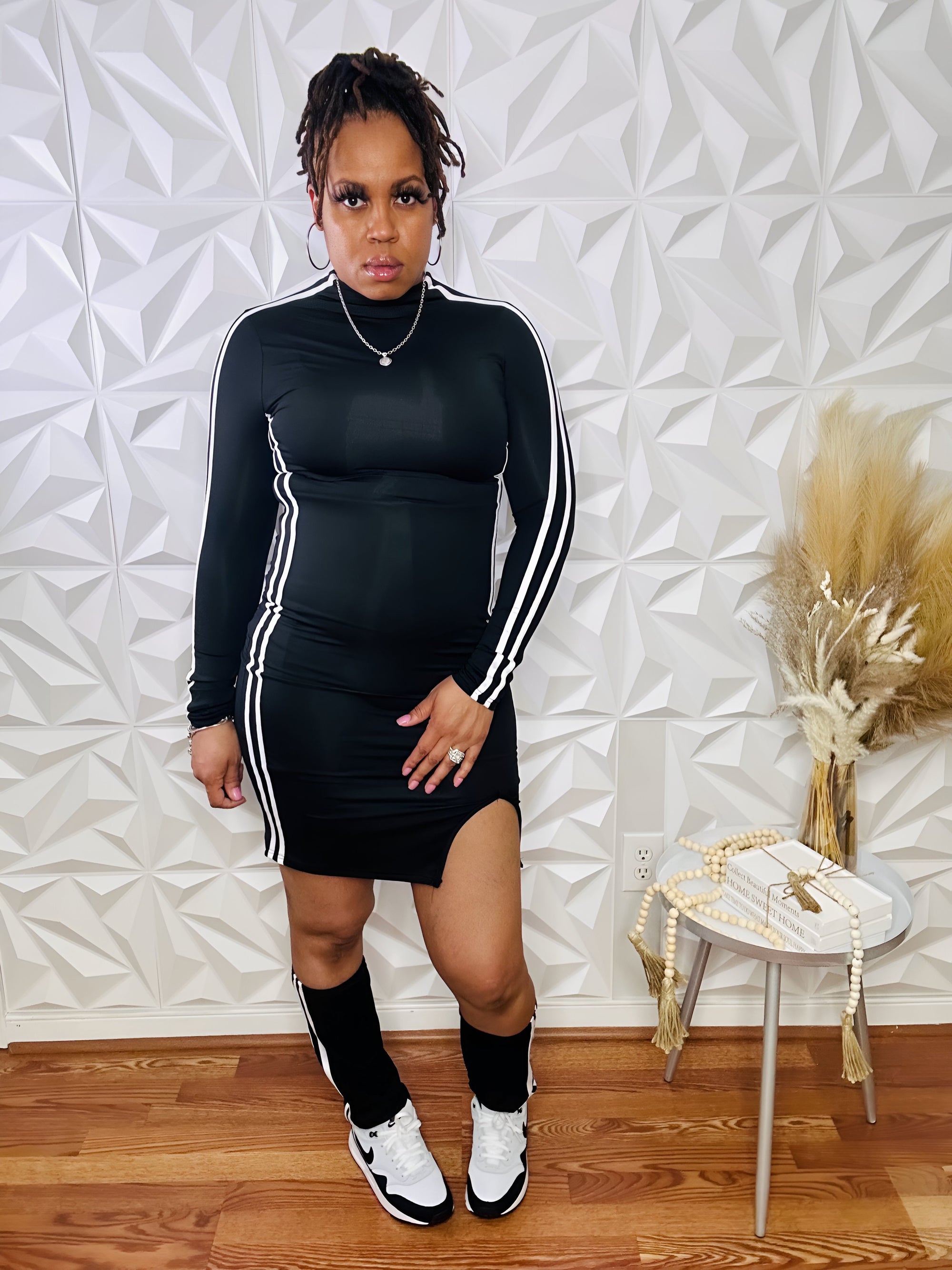 Referee Style Dress w/ Leg Sleeves