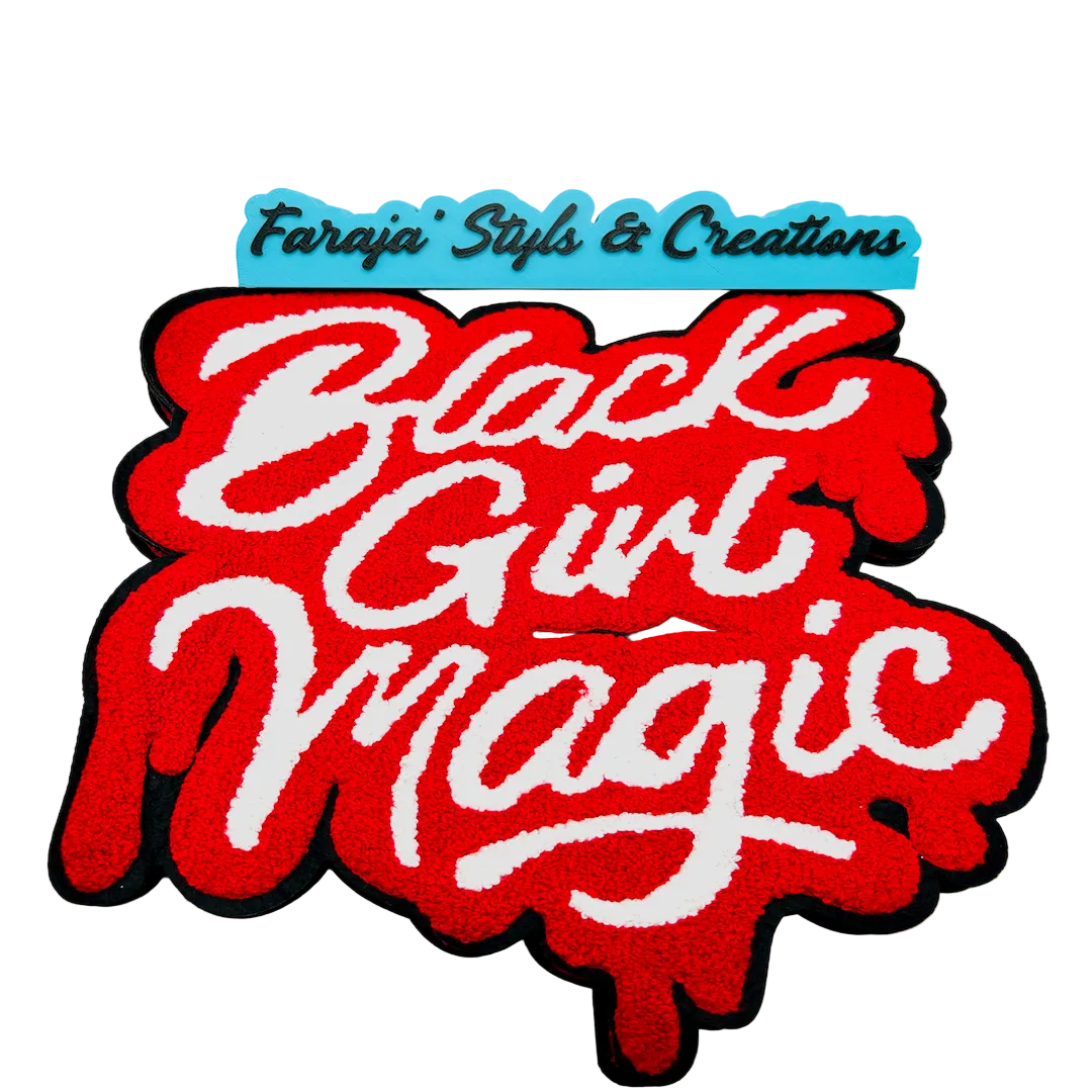 Black Girl Magic Chenille Large Patches