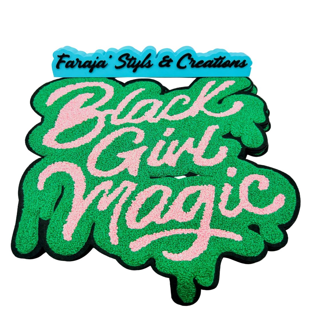 Black Girl Magic Chenille Large Patches