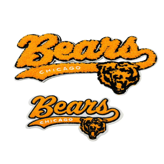 Chicago Bears Football Patch - Chenille Orange