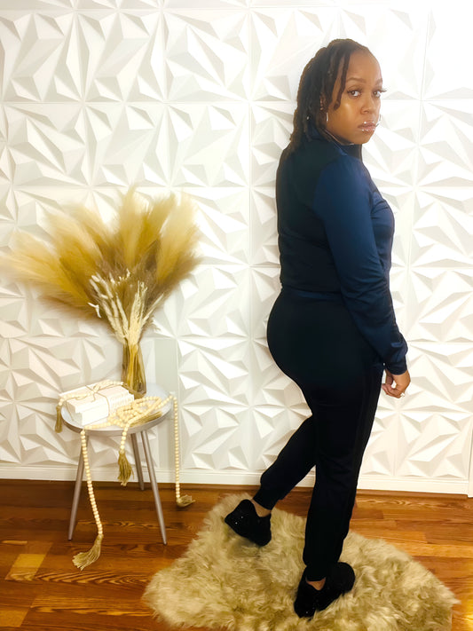 The Blues 2pc Jogger Set - Size S/M Only