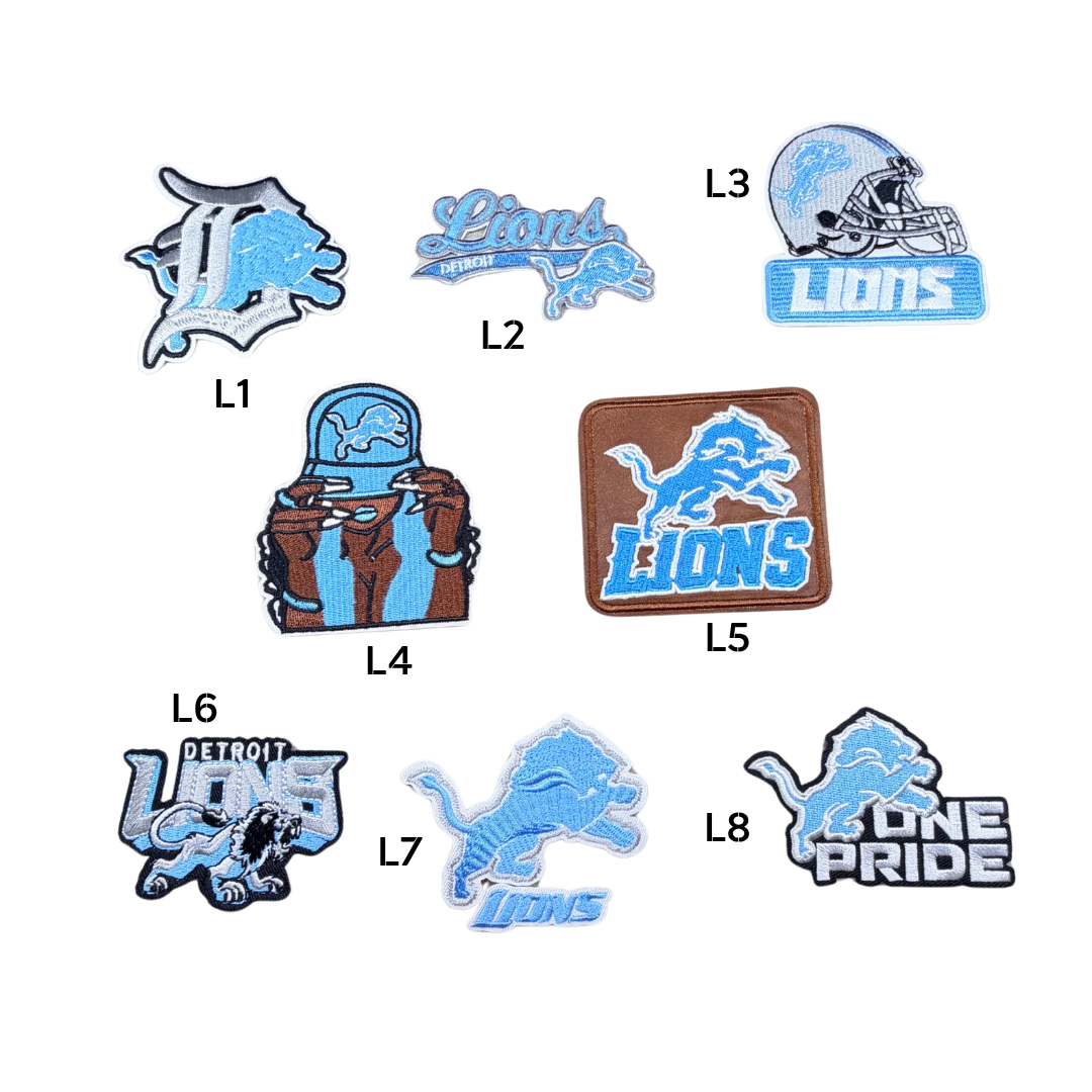 Detroit Lions Football Embroidered Small Patches