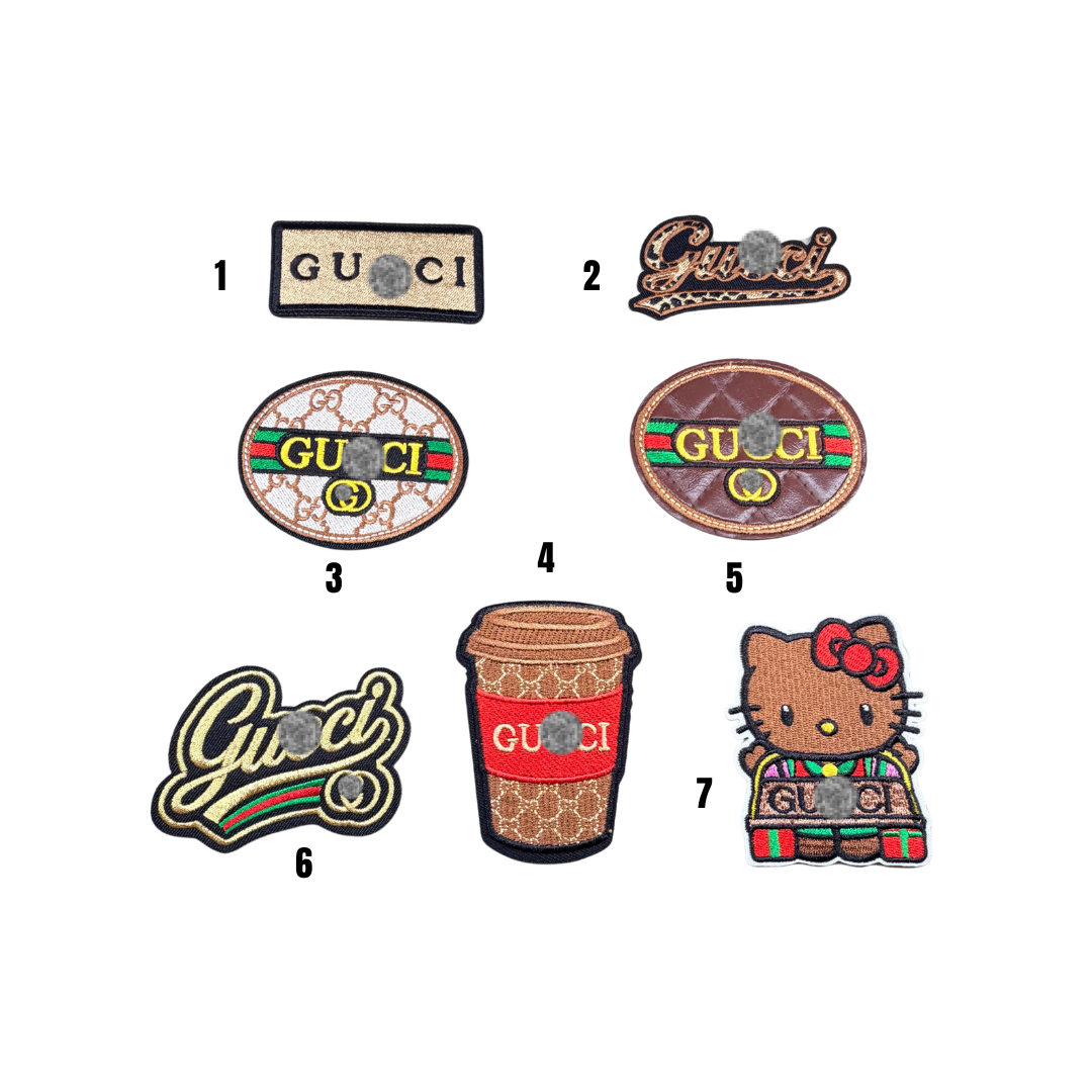 G Designer Inspired Brown Collection Patches -2