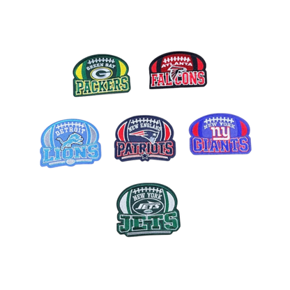 NFL Team Football Shaped Small Patches