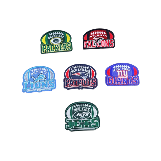 NFL Team Football Shaped Small Patches